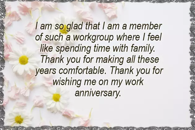 Congratulations On Long Service Anniversary