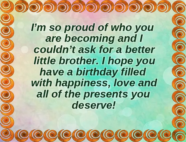 Baby Brother Birthday