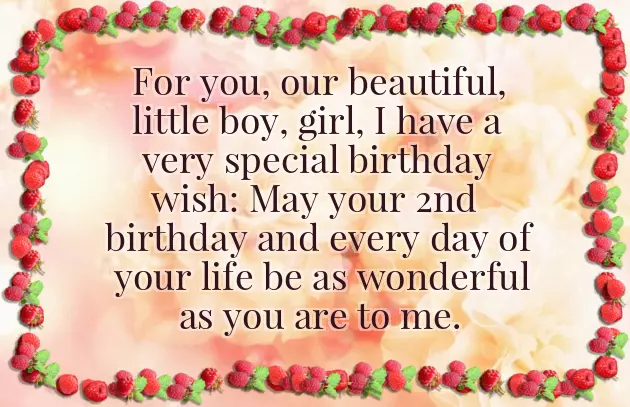 Happy 2Nd Birthday Wishes