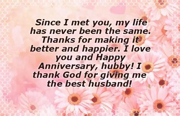 Happy Marriage Anniversary Husband Wishes