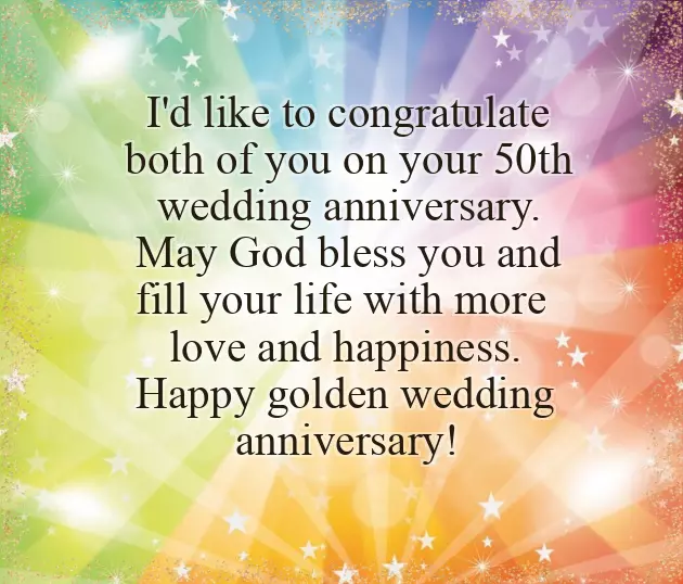 50 Years Anniversary Wishes