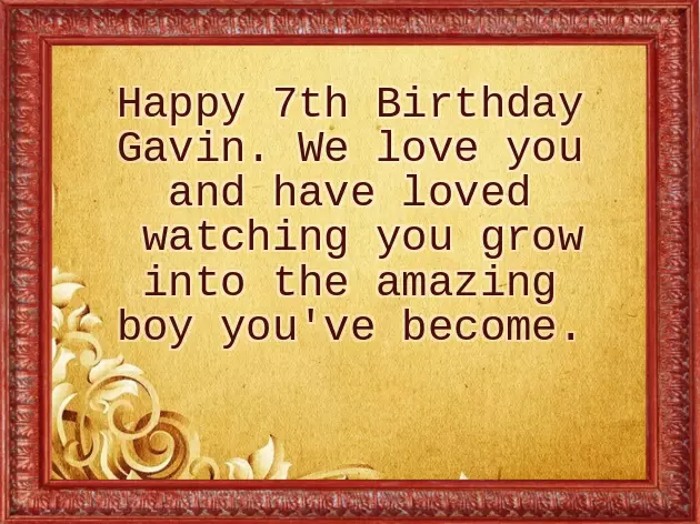 Happy Birthday Gavin