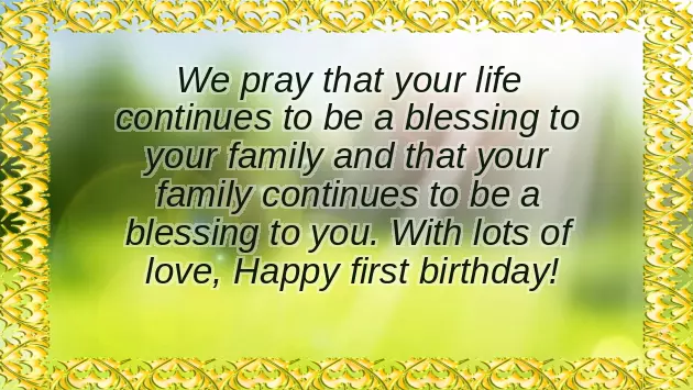 Blessing Wishes For Baby Boy