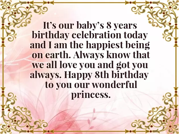 Birthday Wish For 8 Year Old Son