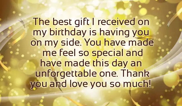 Thank You Note For Birthday Greetings