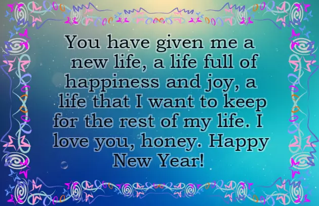 New Year Greetings To Boyfriend