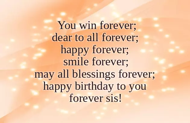 Amazing Sister Birthday Wishes