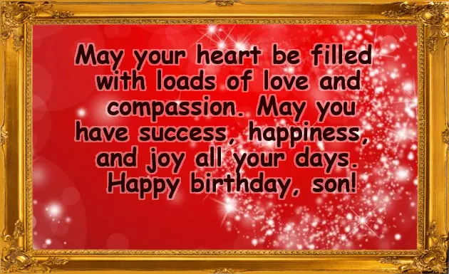 Congratulations On Birthday Of Son