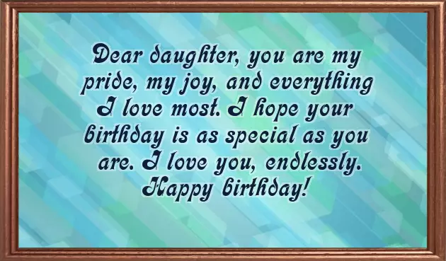 Beautiful Birthday Wishes For Daughter