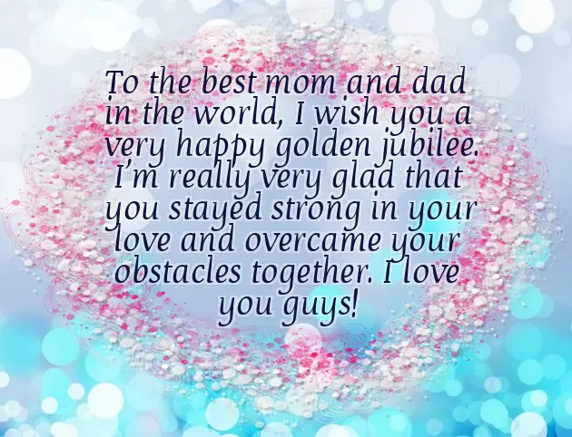 50 Years Wedding Anniversary Wishes For Parents