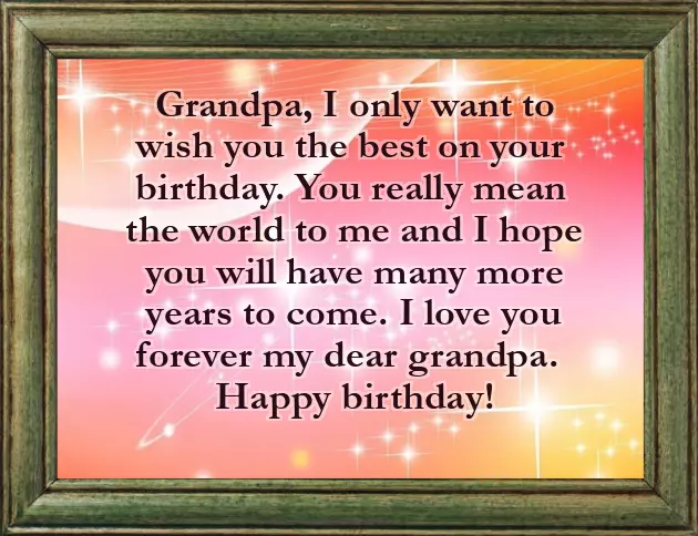 Best Wishes For Grandfather