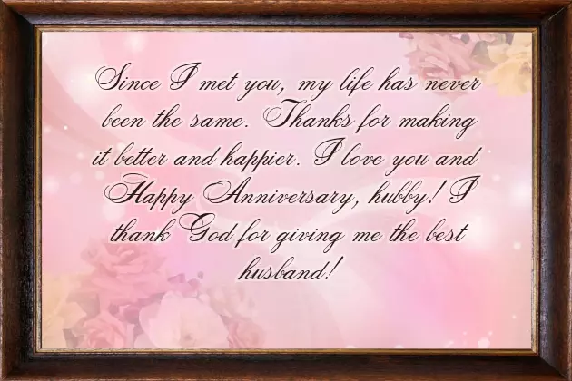 Happy Anniversary To Me And My Husband