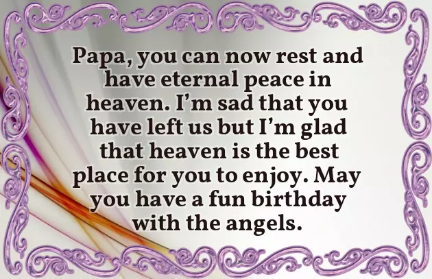 Birthday Wishes For Late Dad