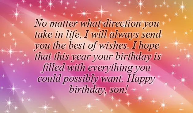 Quotes For Son Birthday Wishes