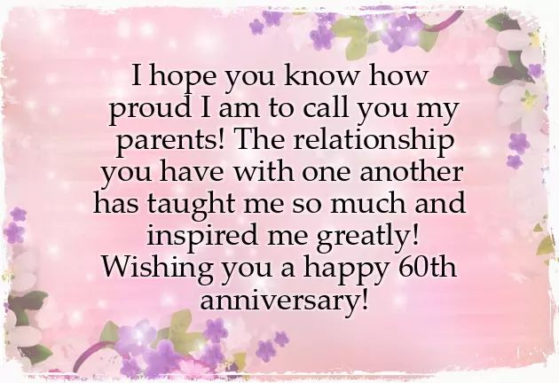 60Th Anniversary Wishes For Parents 60Th Anniversary Wishes For Parents