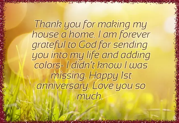 Our First Wedding Anniversary Wishes Our First Wedding Anniversary Wishes