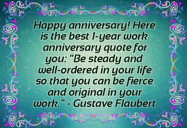 1 Year Work Anniversary 1 Year Work Anniversary