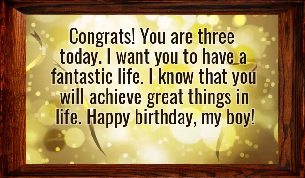 Happy 3Th Birthday