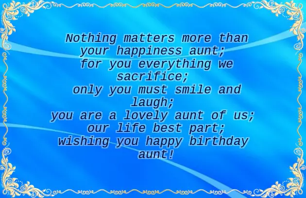 Happy Birthday Aunty Sms Happy Birthday Aunty Sms