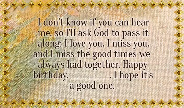 Happy Birthday Wishes To My Late Father