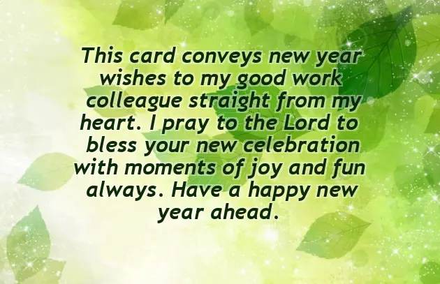 New Year Wishes For Business Colleagues