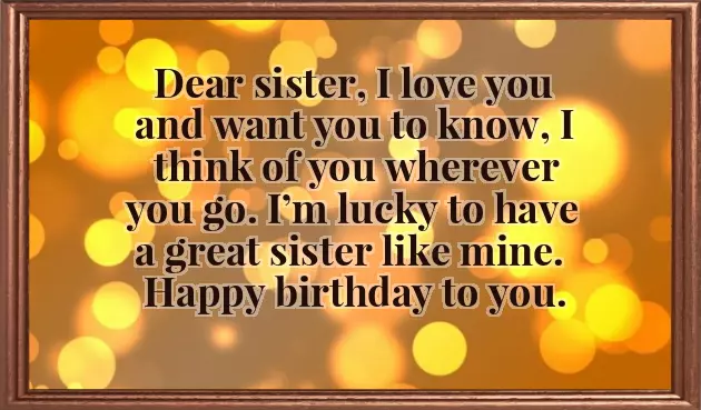 Elder Sister Like Mother Birthday Wishes