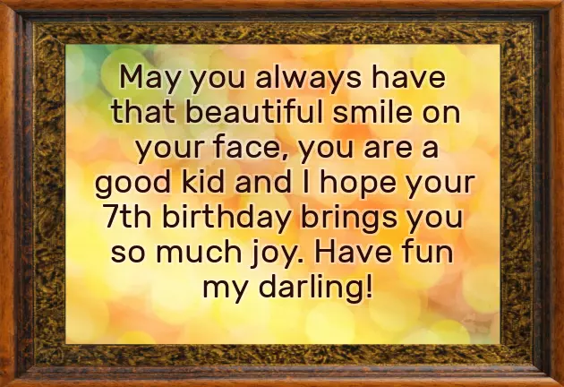 Wish For 7Th Birthday Girl