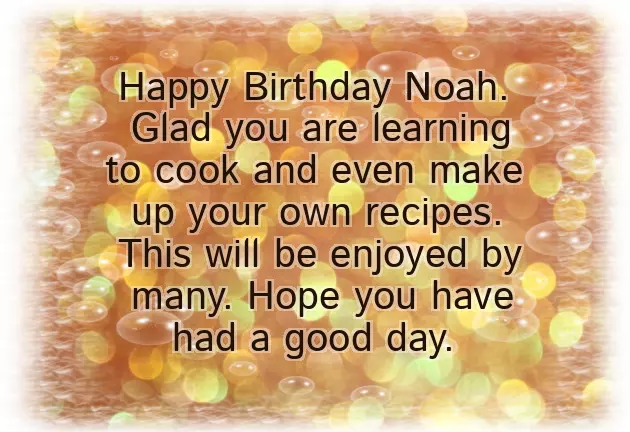 Happy Birthday Noah