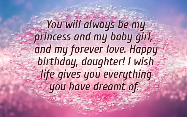 Birthday Greetings For A Daughter From Her Mother