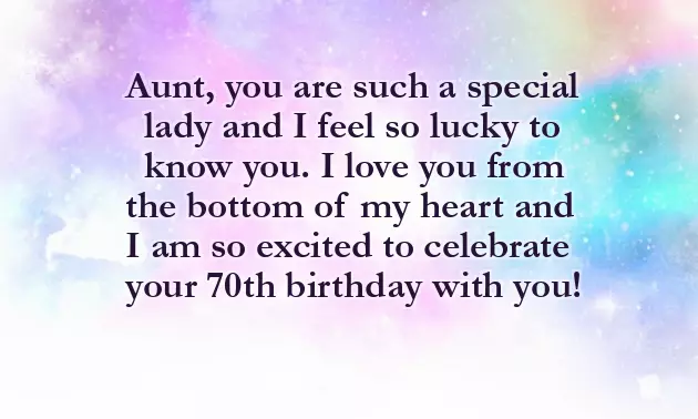 70Th Birthday Wishes For Aunt 70Th Birthday Wishes For Aunt