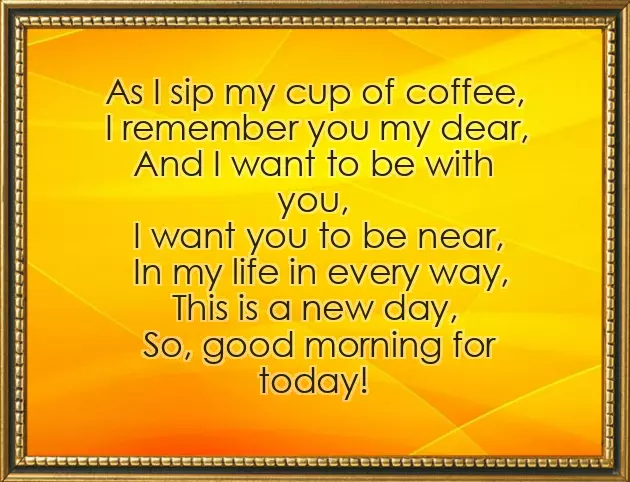 Good Morning Love Poem For Her