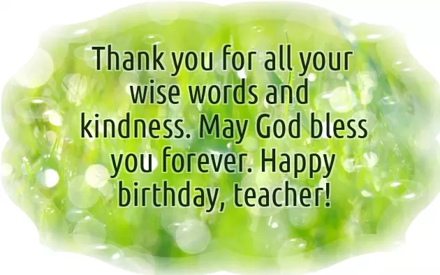 Birthday Wishes For Best Teacher