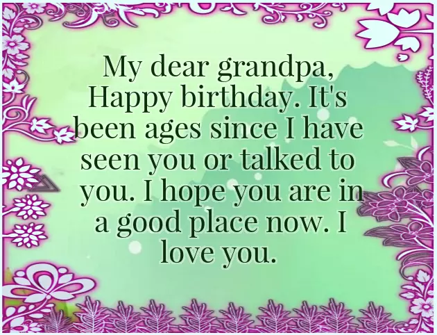 Happy Birthday Quotes Grandpa