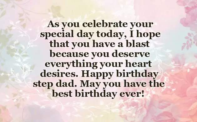 Birthday Wishes For Stepfather