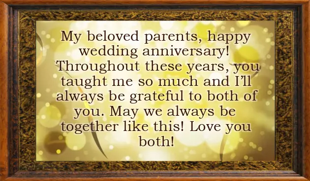 25Th Anniversary Mom Dad Wishes