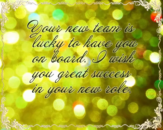 Wish You All The Best New Job