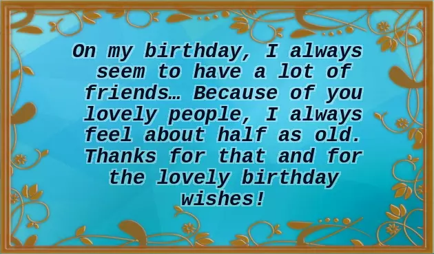 Thank You For Friends Birthday Wishes