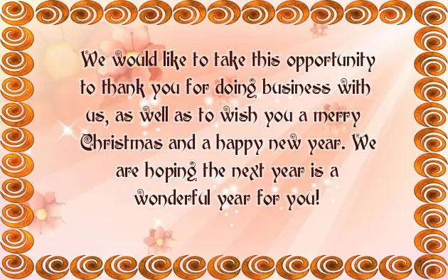 Christmas Greetings Business Wording