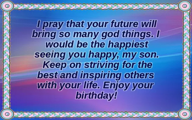 1St Birthday Wishes Son