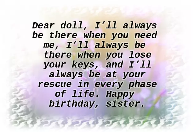 Sweet Sister Birthday