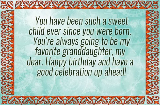 New Granddaughter Wishes