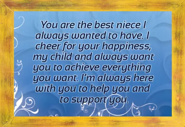 Sweet Message For My Niece
