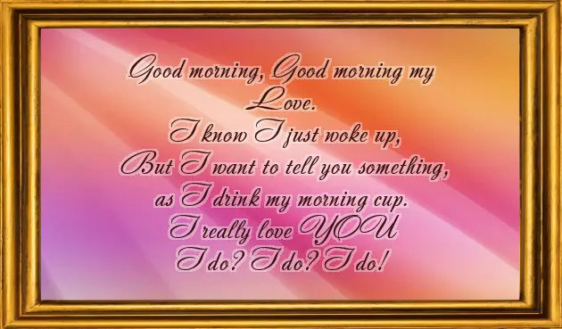 Good Morning Love Poems For Him