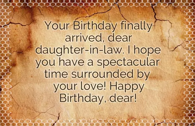 Birthday Wishes For Daughter In Law