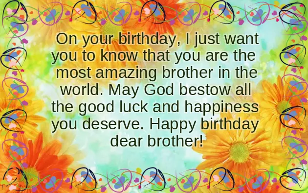 Emotional Birthday Wishes For Younger Brother