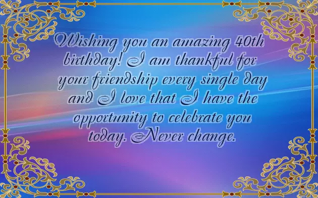 Happy 40Th Birthday Female Friend