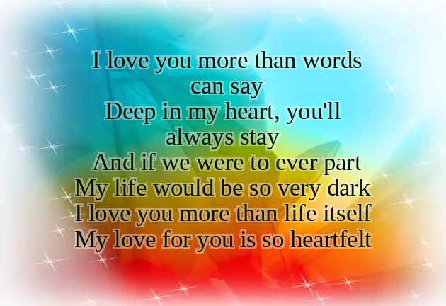 I Love You Poems For Her