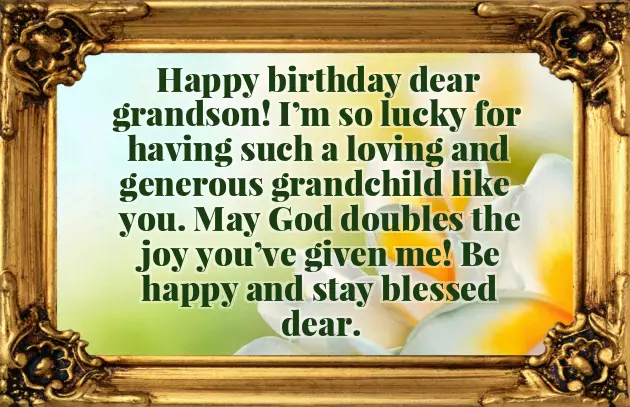 Happy Birthday Grandson 9 Years Old