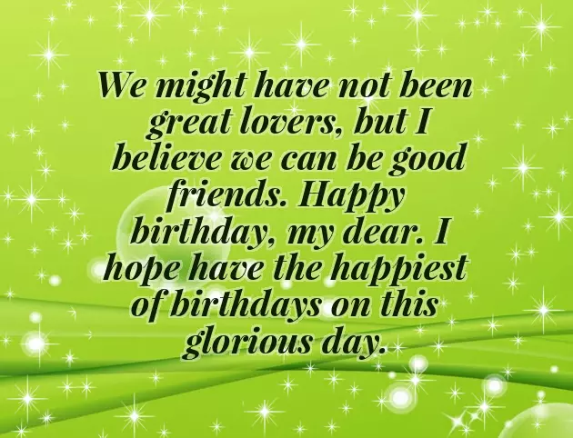 Happy Birthday To My Ex Lover