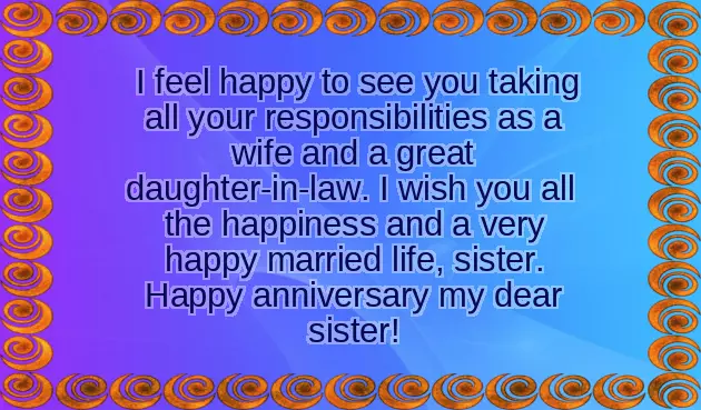 Sister Marriage Anniversary Quotes